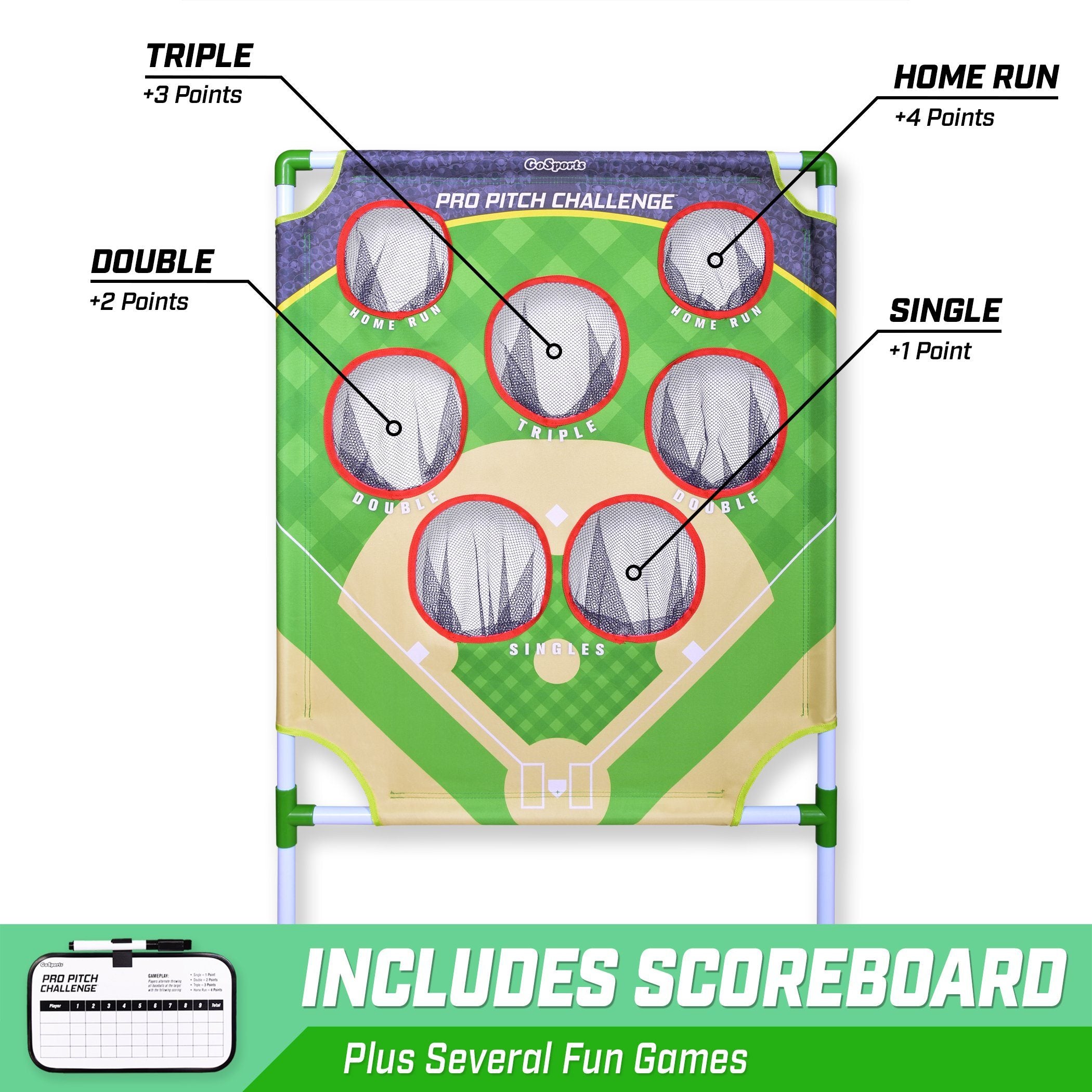 GoSports Pro Pitch Challenge Baseball Game Set – PlayGoSports.com