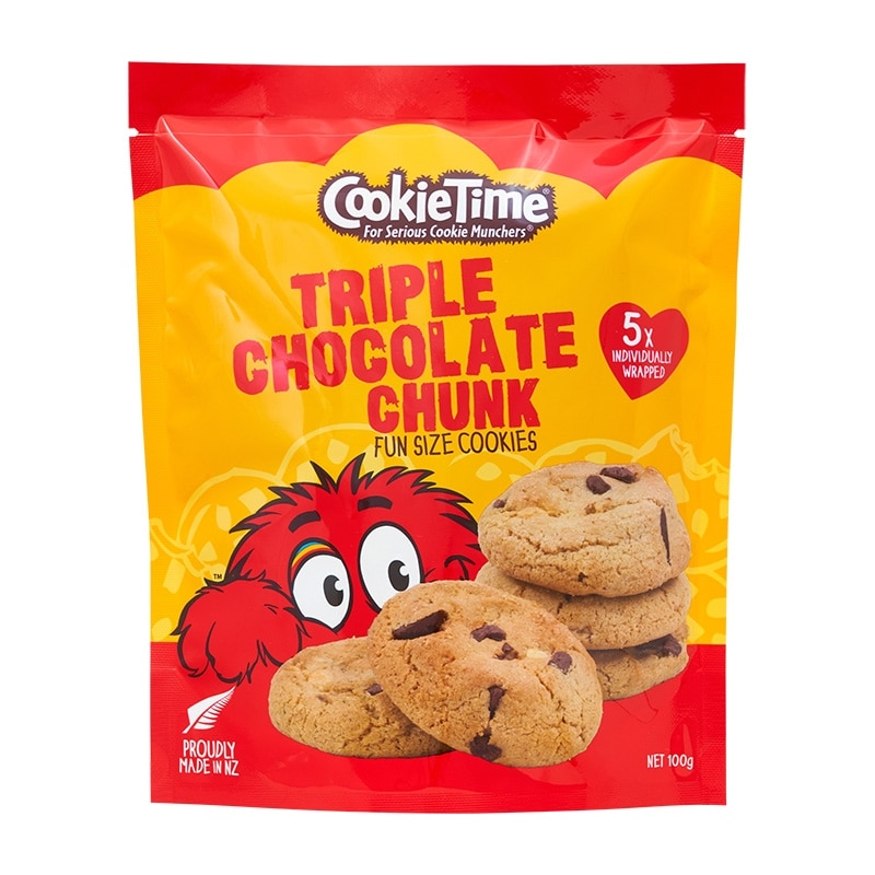 Cookie Time トリプルチョコレートチャンク クッキーバッグ 5個入り