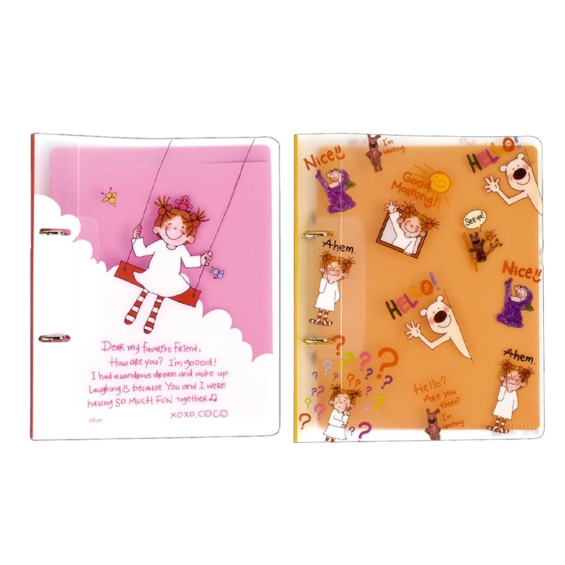 COCOちゃん 2穴バインダー A5サイズ(ピンク): 通常| プラザオンライン