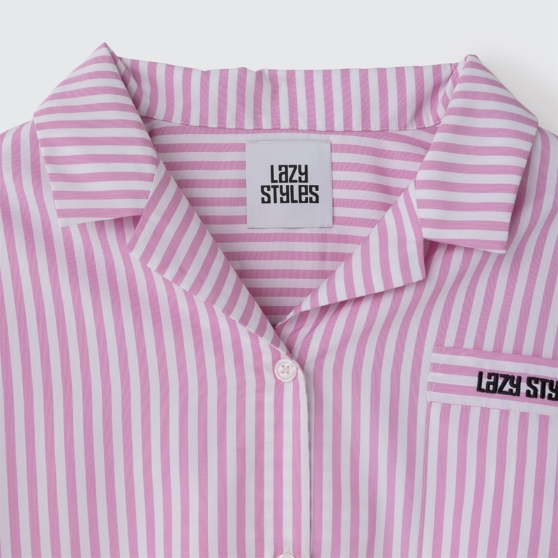Lazy Styles レイジースタイルズ オーバーサイズ ストライプ シャツ