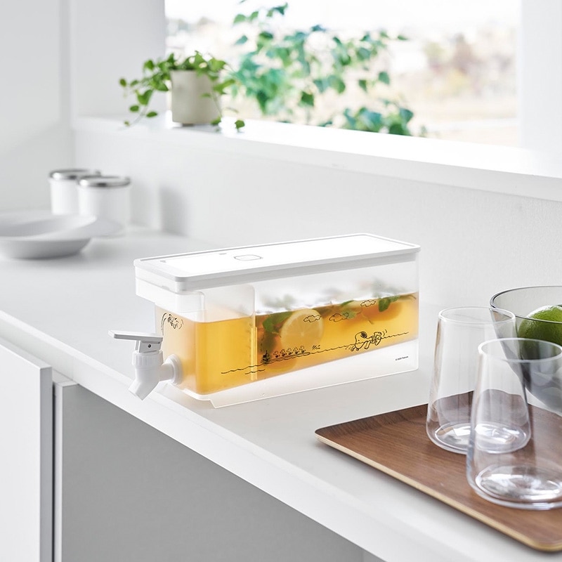 山崎実業 tower タワー スヌーピー PEANUTS ドリンクサーバー 1.8L