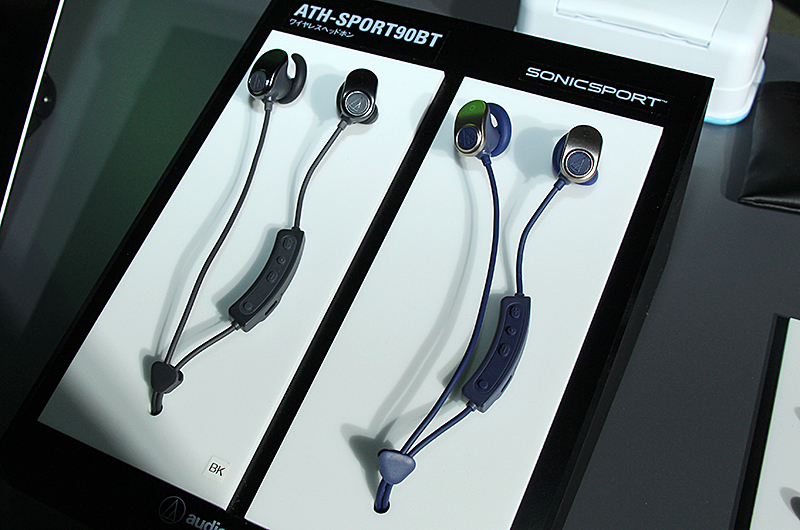 オーディオテクニカ、音楽プレーヤー内蔵のスポーツ向けBluetooth