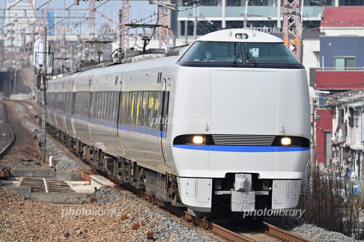 683系4000番台 近キトB42編成 特急サンダーバード 写真素材 [7651116