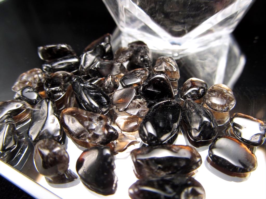 ◇希少！チベット産モリオンさざれ◇最強！強力な厄除け・魔除け◇黒