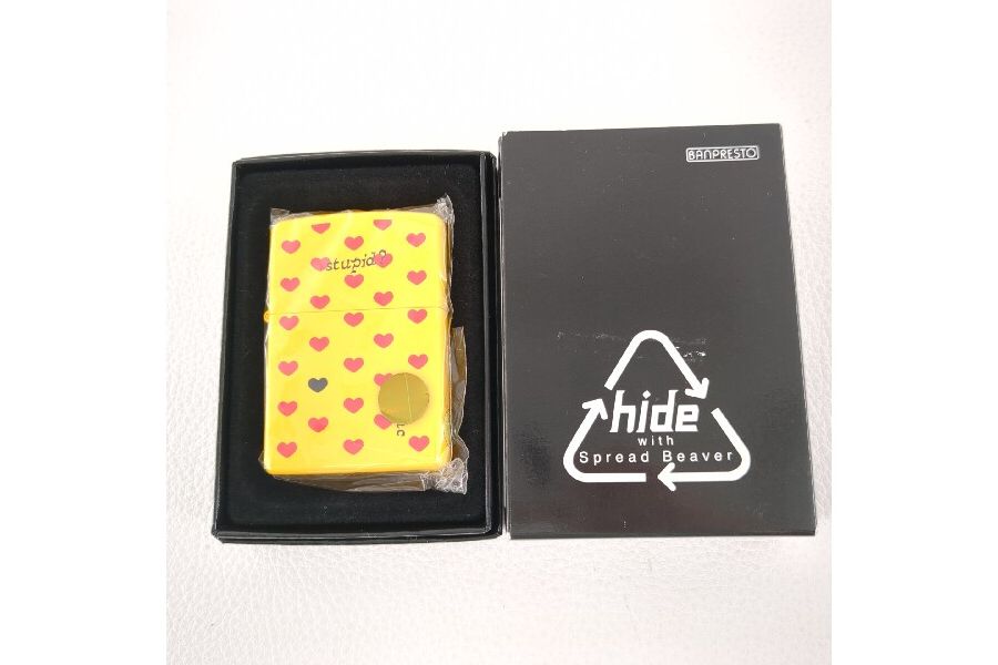 X JAPAN hideモデル イエローハートモチーフのZIPPO（ジッポー