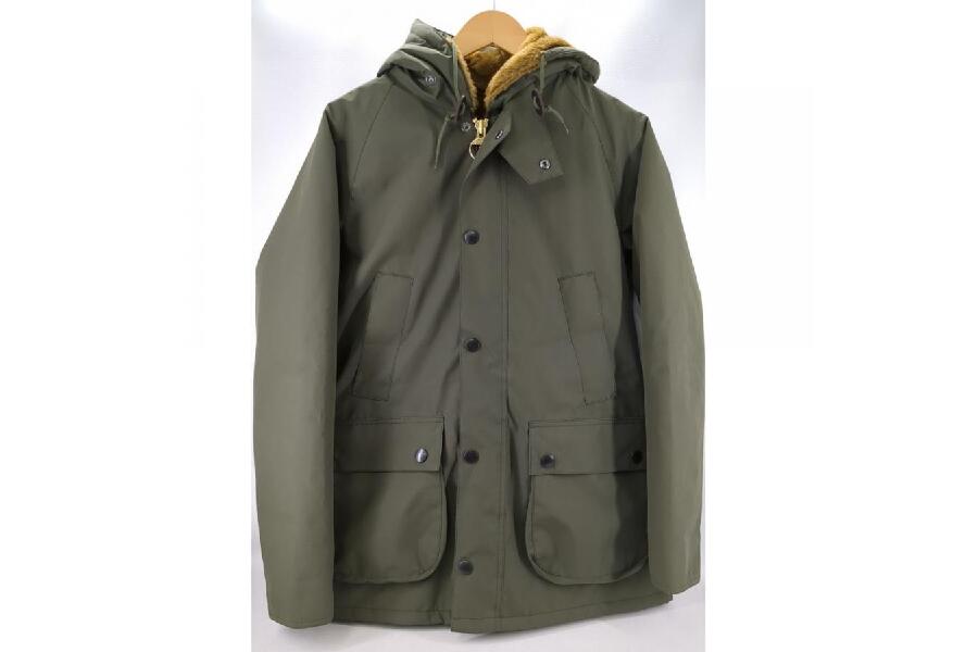 Barbour 裏ボア ナイロンジャケット オリーブ サイズ38 2002162 HOODED