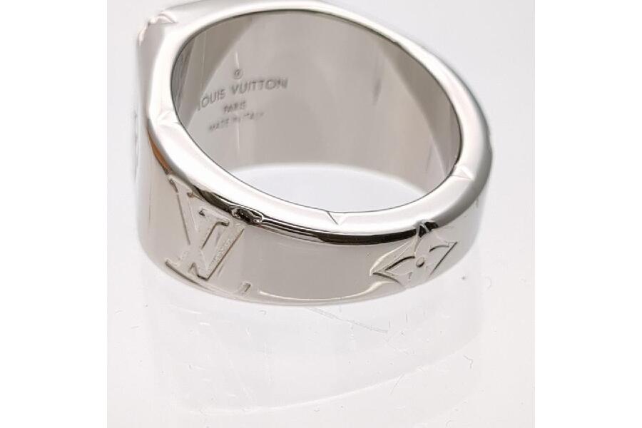 美品 ルイヴィトン 指輪 シグネットリング Lサイズ 21号 メンズ M62488