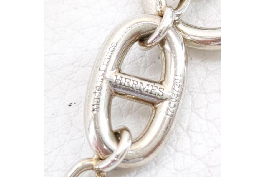 中古 エルメス シェーヌダンクル ファランドール ネックレス Ag925 71g