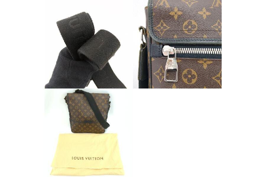 ルイヴィトン ショルダーバッグ 斜め掛け バスMM モノグラムマカサー