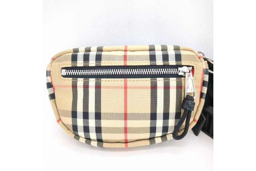 美品 バーバリー ボディバッグ ウェストバッグ ノバチェック ベージュ