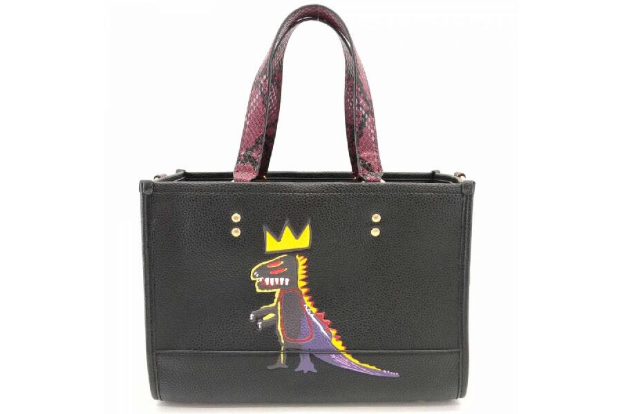 コーチ バスキア トートバッグ ハンドバッグ ブラック レザー COACH