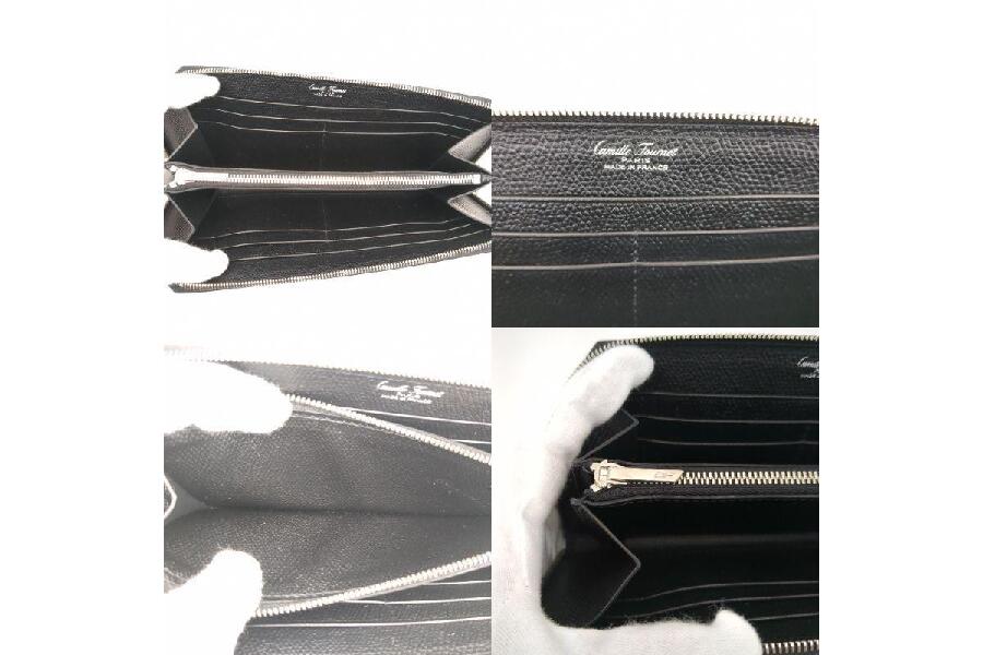 カミーユフォルネ 長財布 ファスナー アリゲーター カーフスキン