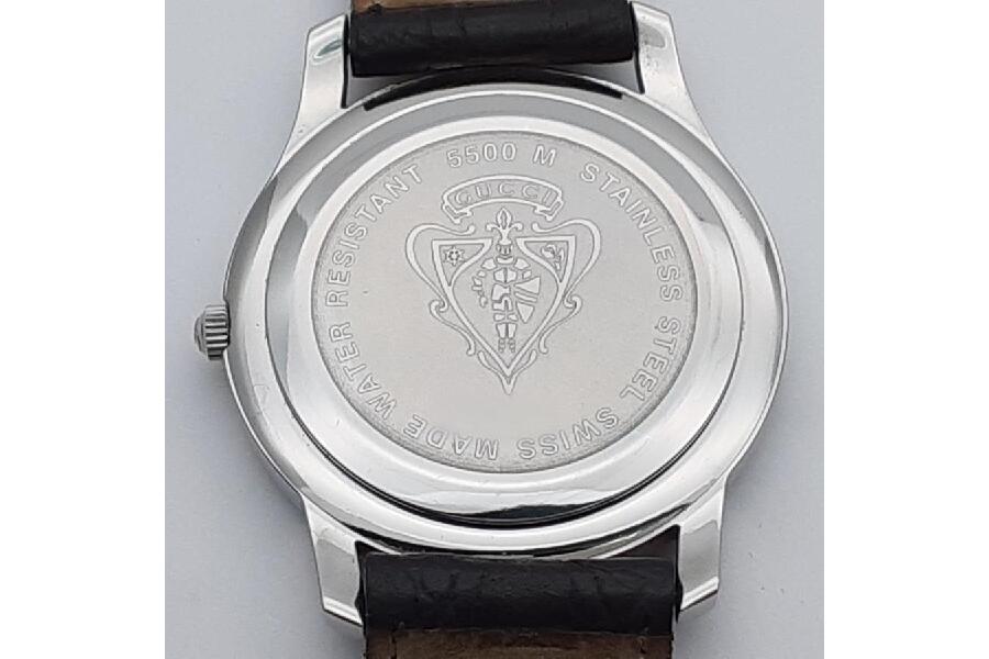 グッチ 5500M クォーツ メンズ 腕時計 レザーベルト GUCCI 入荷しま