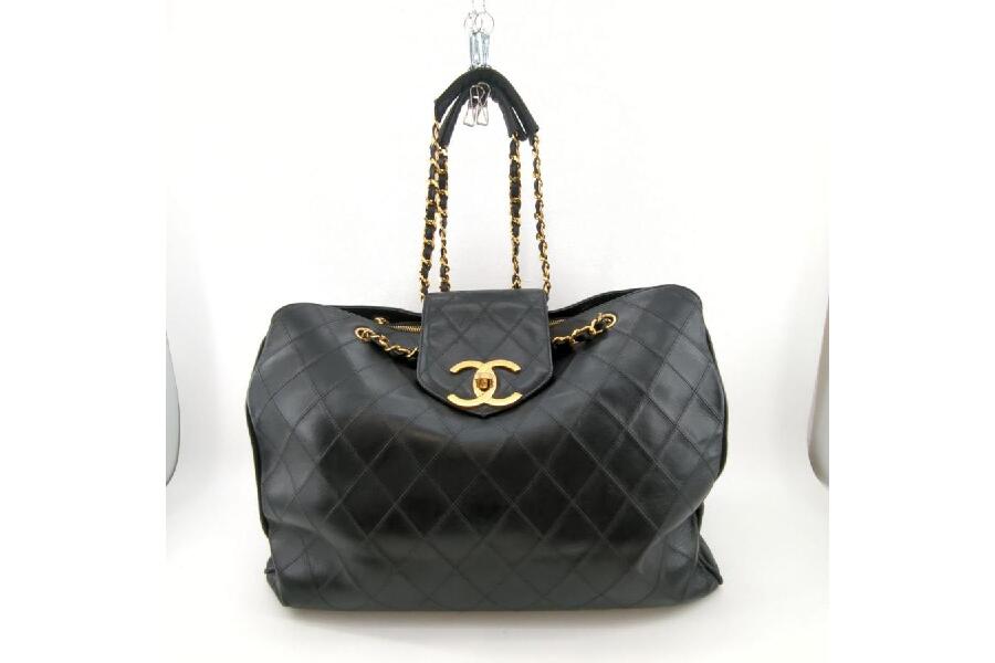 シャネル ビコローレ スーパーモデル チェーン ボストン トートバッグ