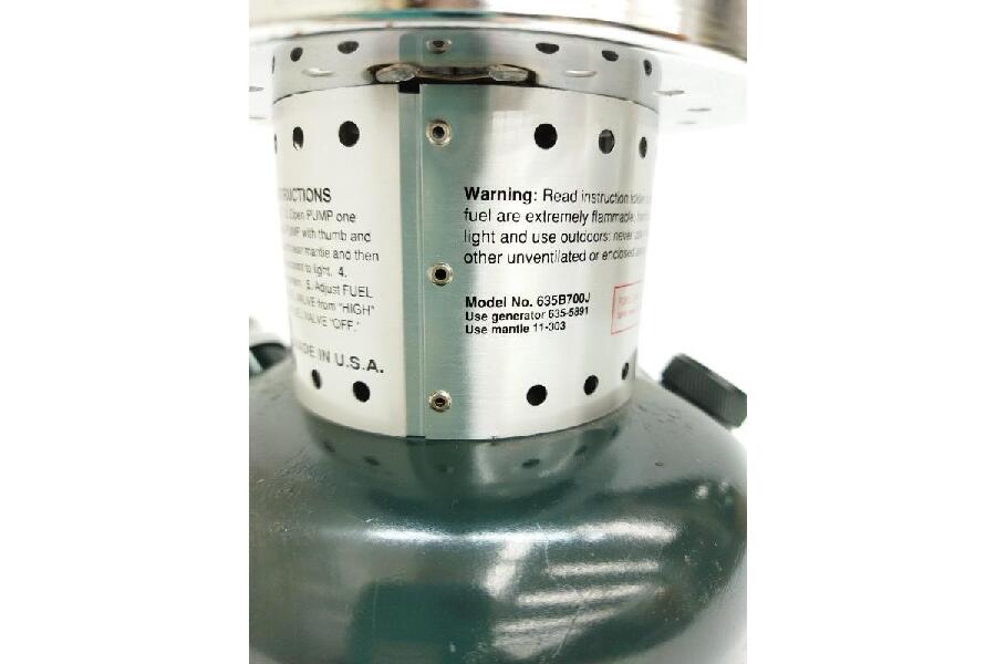 Coleman Classic ADJUSTABLE ONE MANTLE LANTERN 635B743J メタル