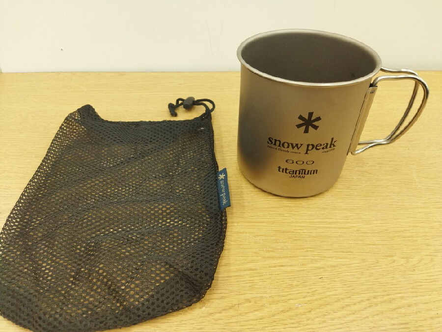 ほっと一息。Snow peak チタンシングルマグ 600をご紹介いたします