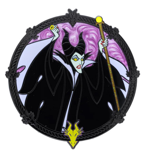 マレフィセント DEC 限定版 ピンバッジ DEC マレフィセントとオーロラ