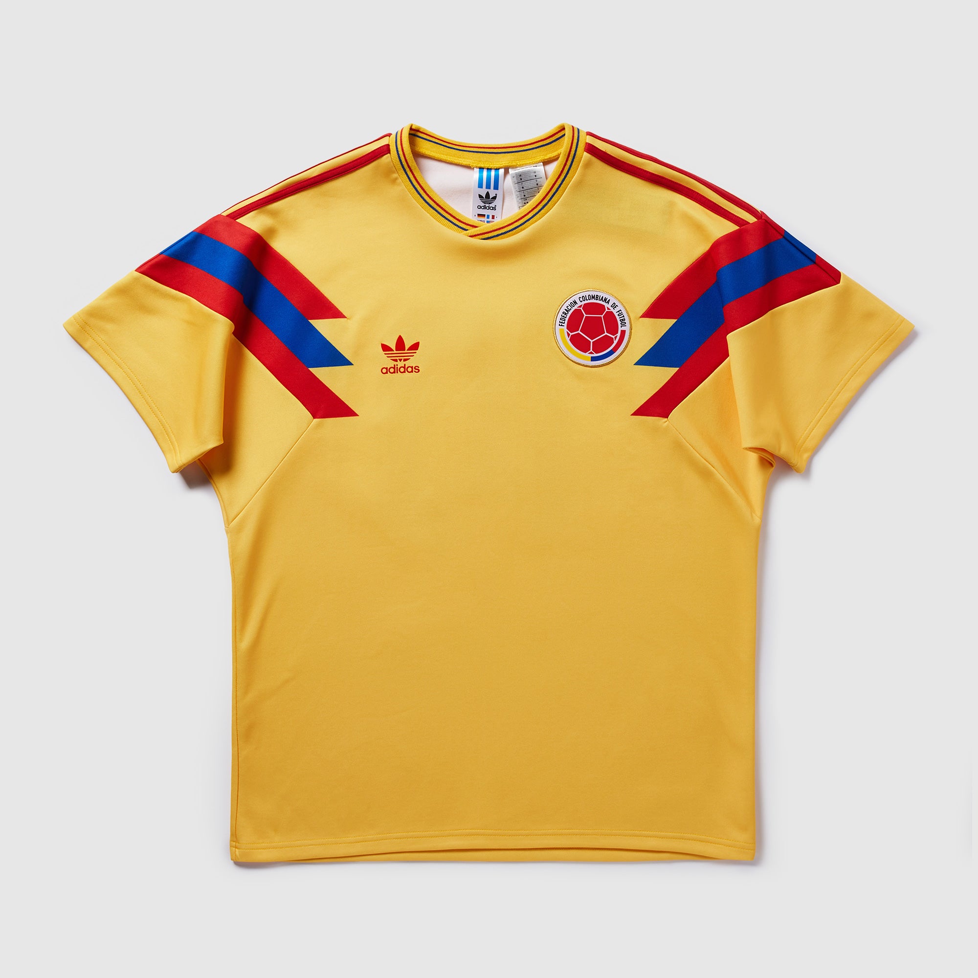 adidas Originals Colombia 1990 Away Jersey - Bold Gold - Mens Replica