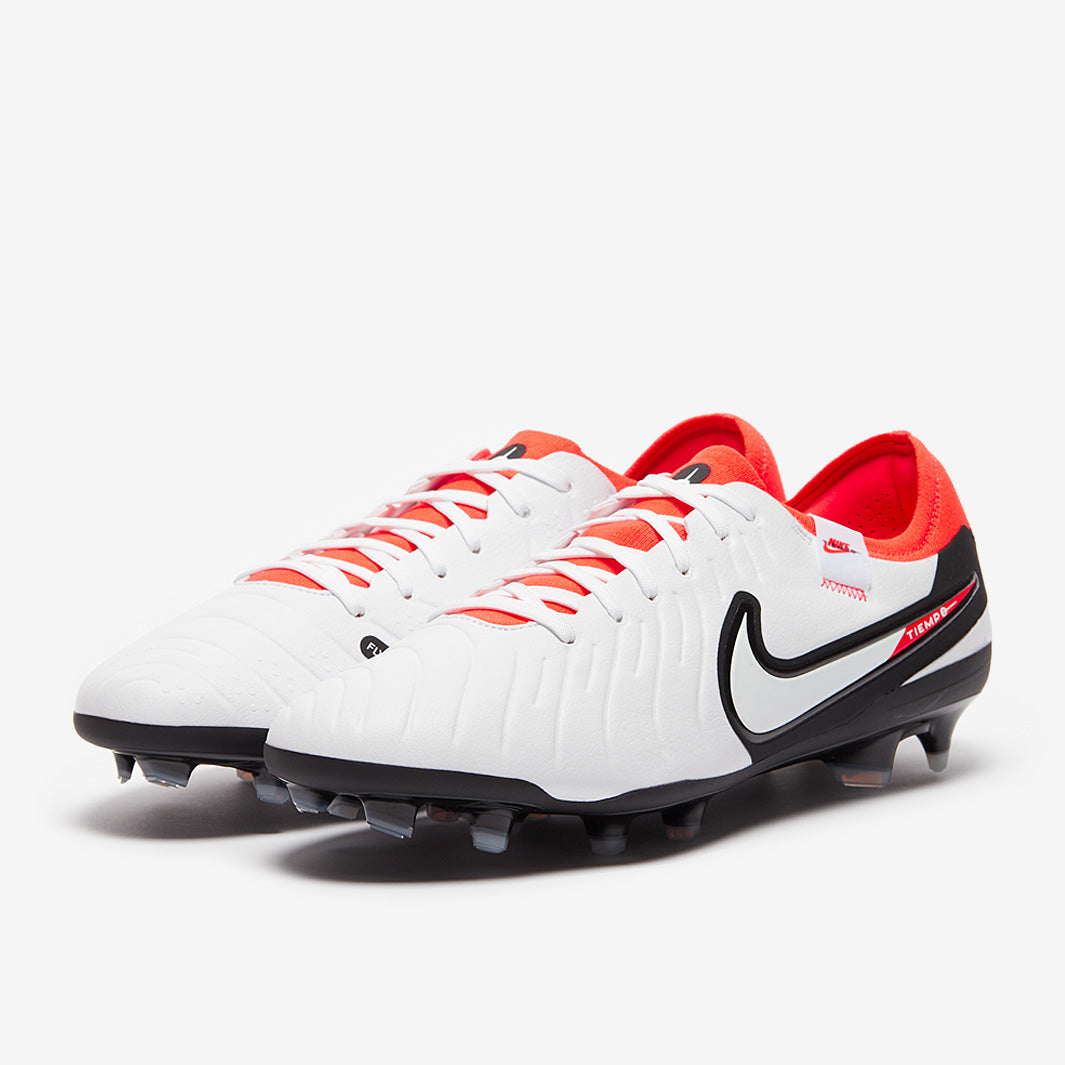 Nike Tiempo Legend X Pro FG - White/Black/Bright Crimson - Mens Boots