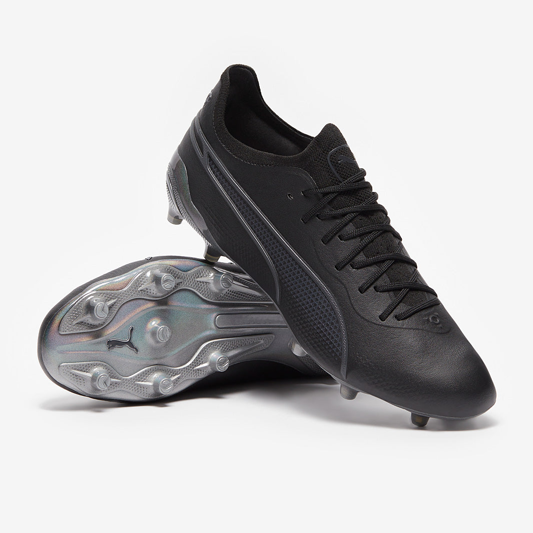 Puma King Ultimate FG/AG - Puma Black/Asphalt - Mens Cleats