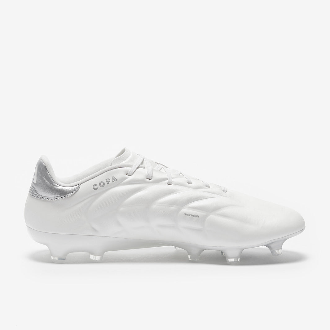 adidas Copa Pure 2 Elite Firm Ground - White/White/Silver Met
