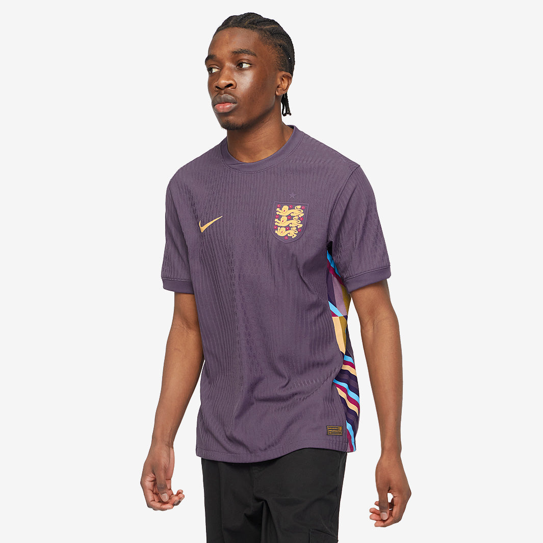 Nike England 2024 Dri-FIT ADV Match SS Away Shirt - Dark Raisin