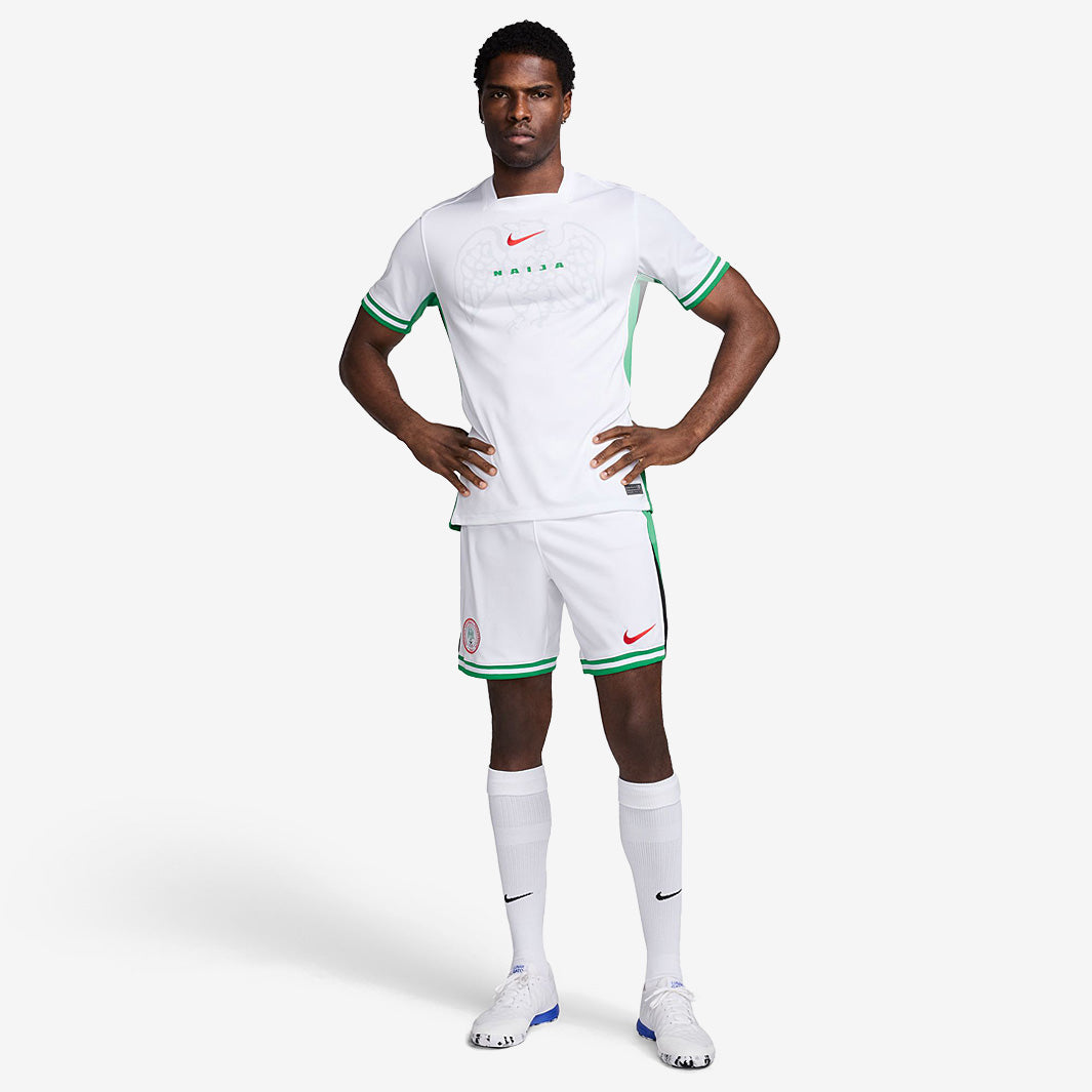 Nike Nigeria 2024 Dri-FIT Stadium SS Home Shirt - White/Lucky