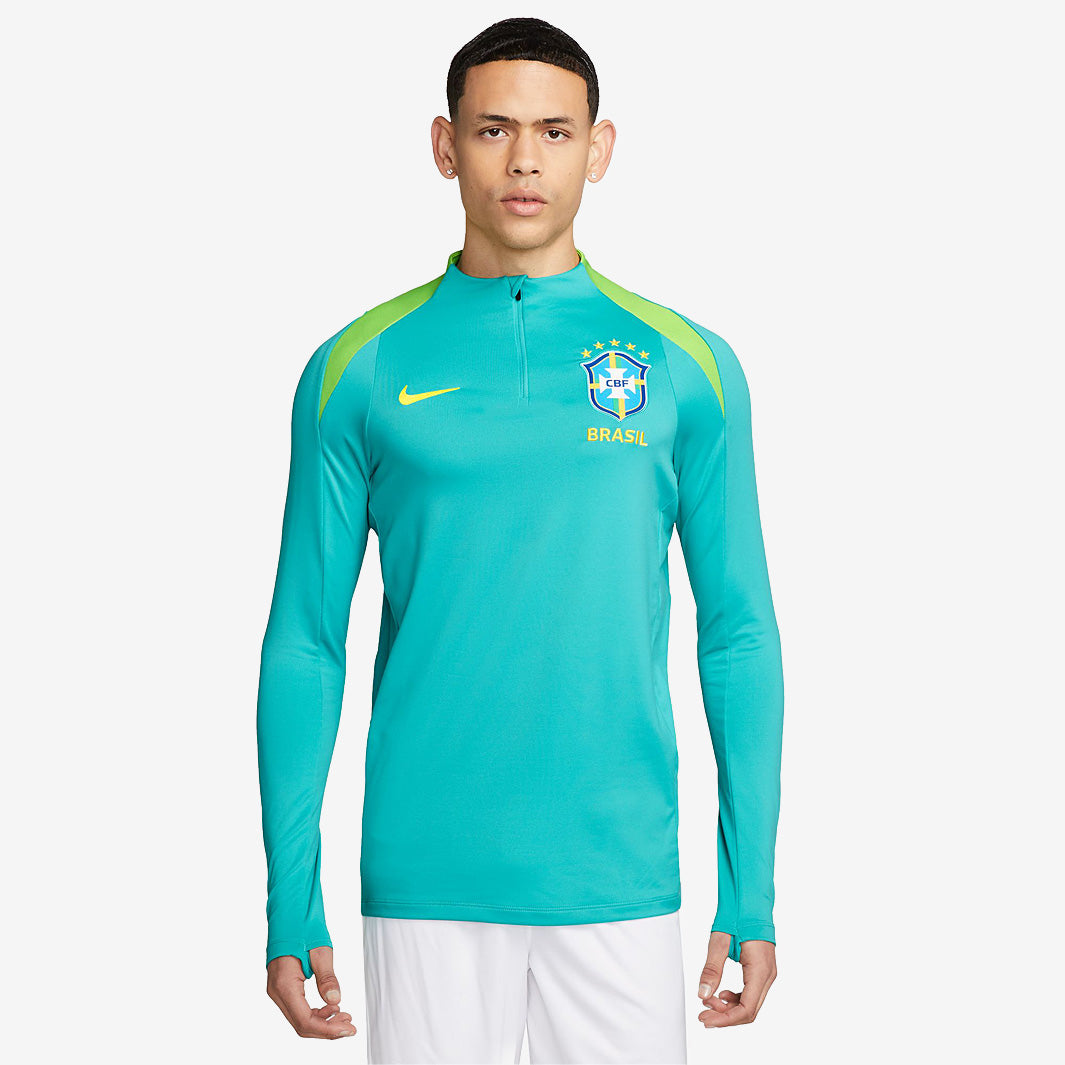 Nike Brazil 2024 Dri-FIT Strike Drill Top - Lt Retro/Action Green