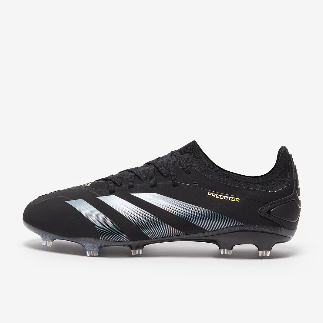 adidas Predator Pro Firm Ground - Core Black/Carbon/Gold Met