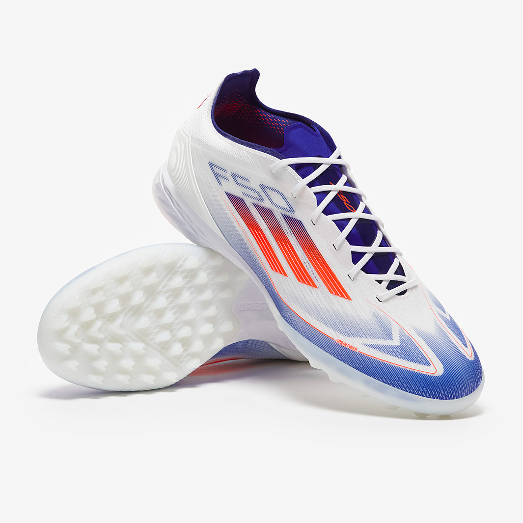 adidas F50 Pro Turf - Ftwr White/Solar Red/Lucid Blue - Adult Boots