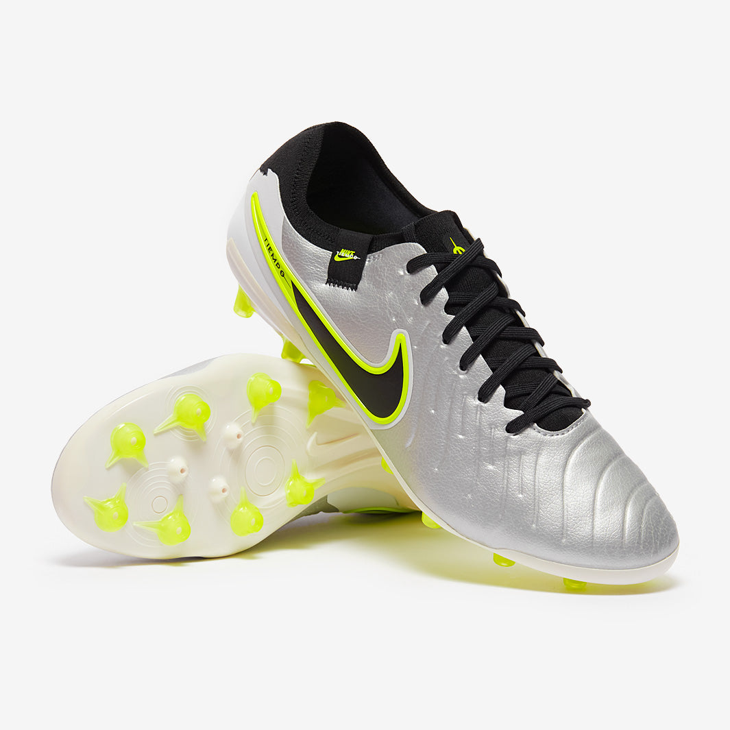 Nike Tiempo Legend X Pro AG - Metallic Silver/Black/Volt - Adult Boots