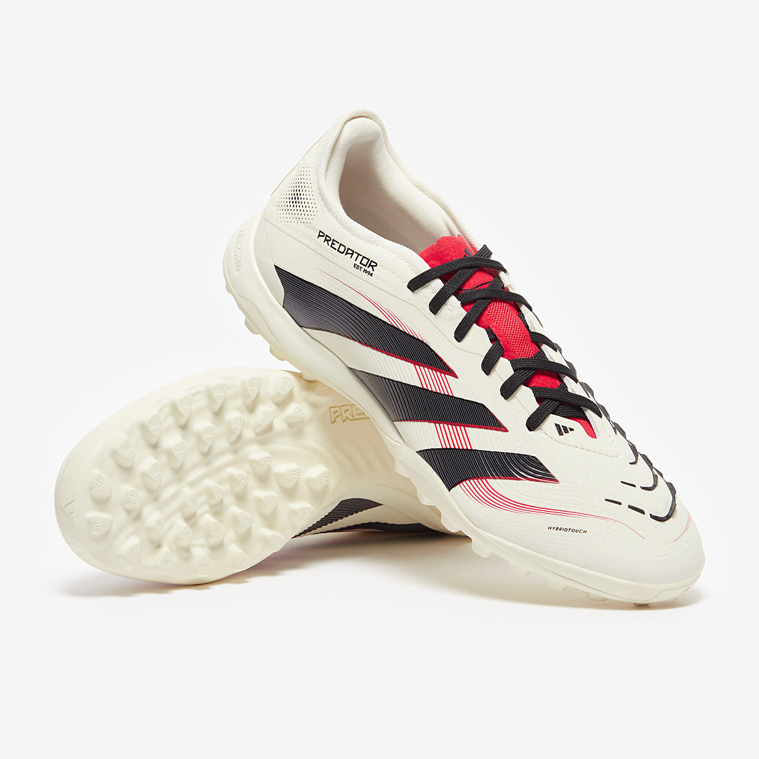 adidas Predator Pro Turf - Off White/Core Black/Pure Ruby - Adult
