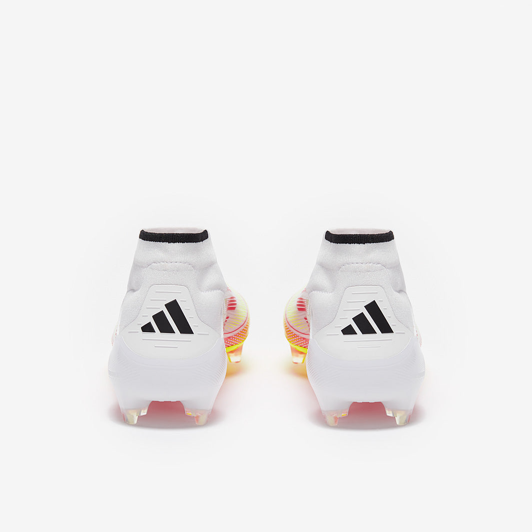 adidas Womens F50 Elite Mid Firm Ground - White/Lucid Red/Solar