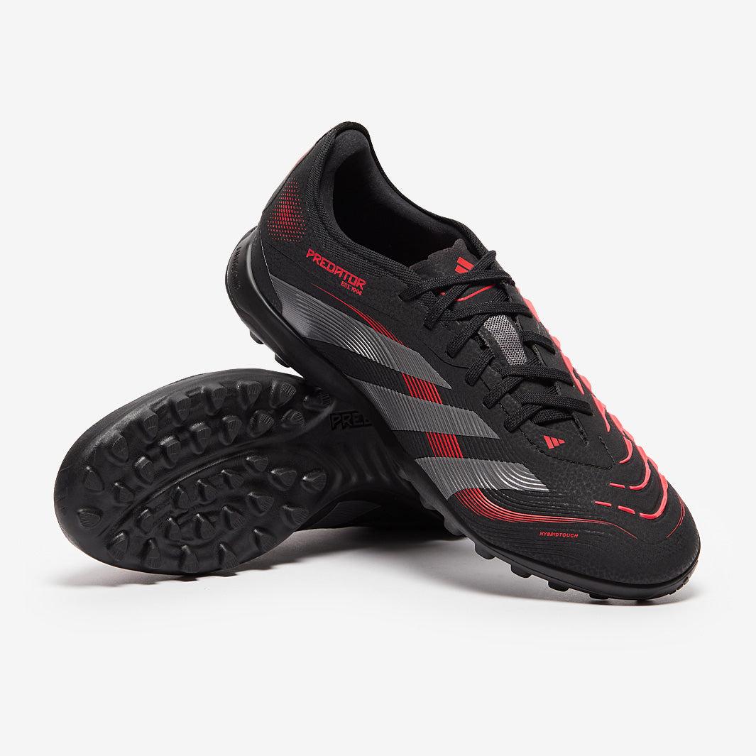 adidas Predator Pro Turf - Black/Grey Four/Lucid Red - Adult Cleats