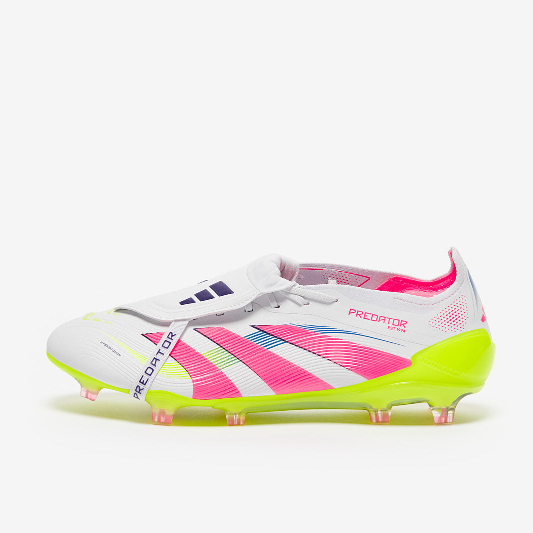adidas Predator Elite Tongue Firm Ground - White/Lucid Pink/Lucid