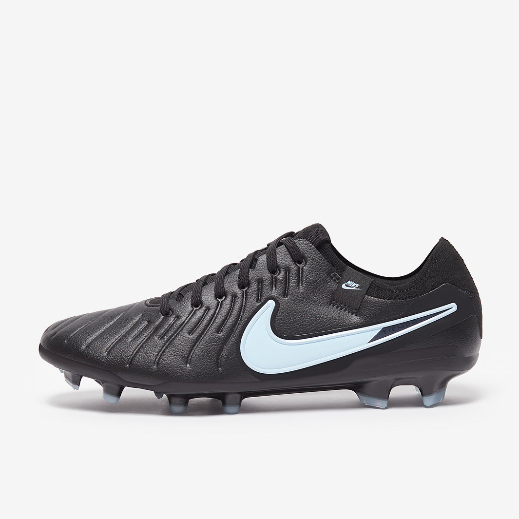 Nike Tiempo Legend X Pro Firm Ground - Black/Ice Blue - Adult Cleats