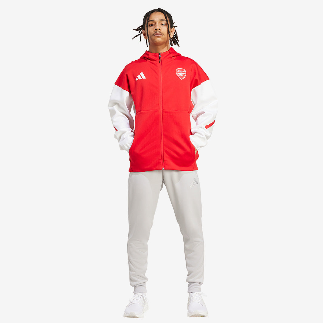 adidas Arsenal 25/26 Anthem Jacket - Better Scarlet/White - Mens