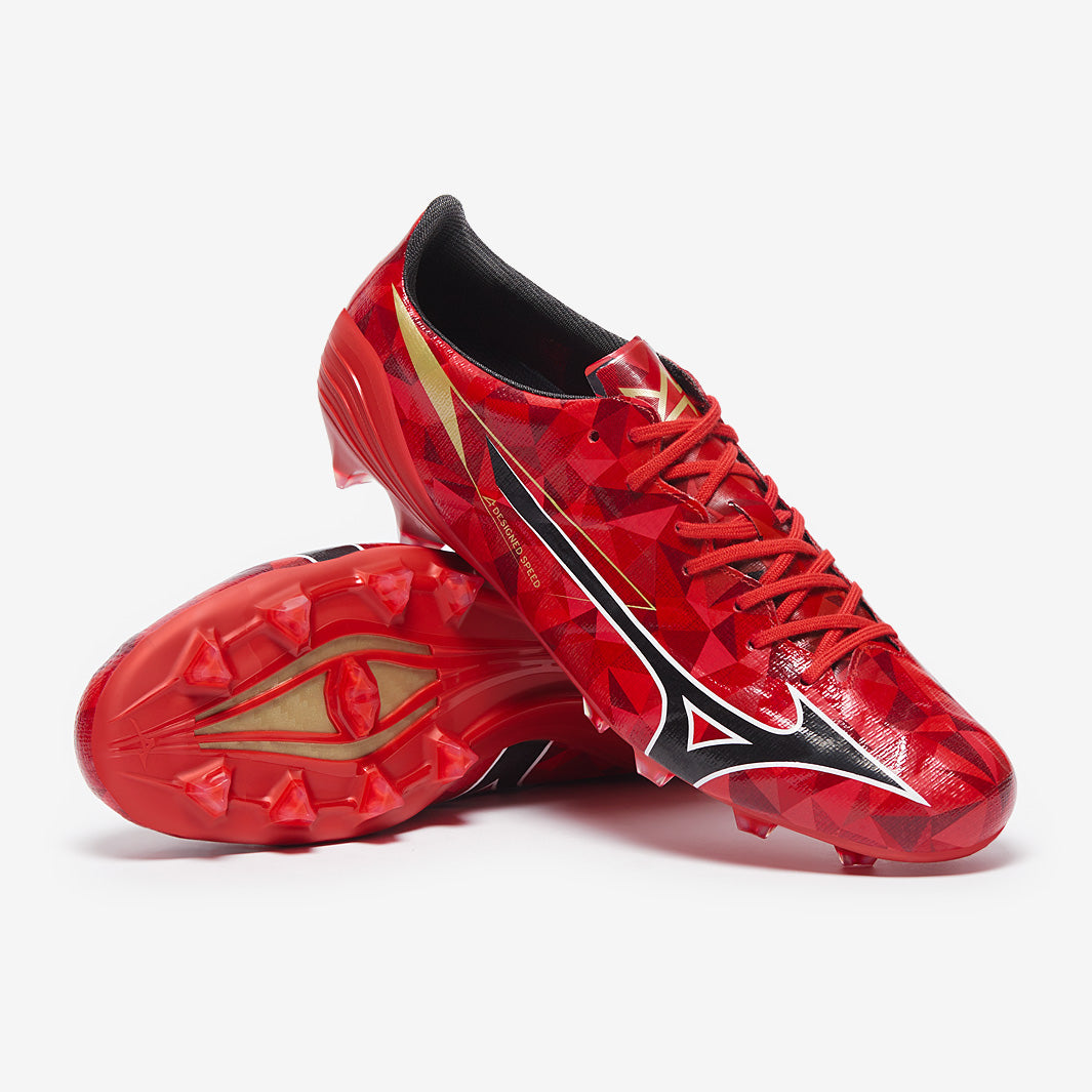 Mizuno Alpha II Elite Firm Ground - Morelia 40th Red/Black/Gold