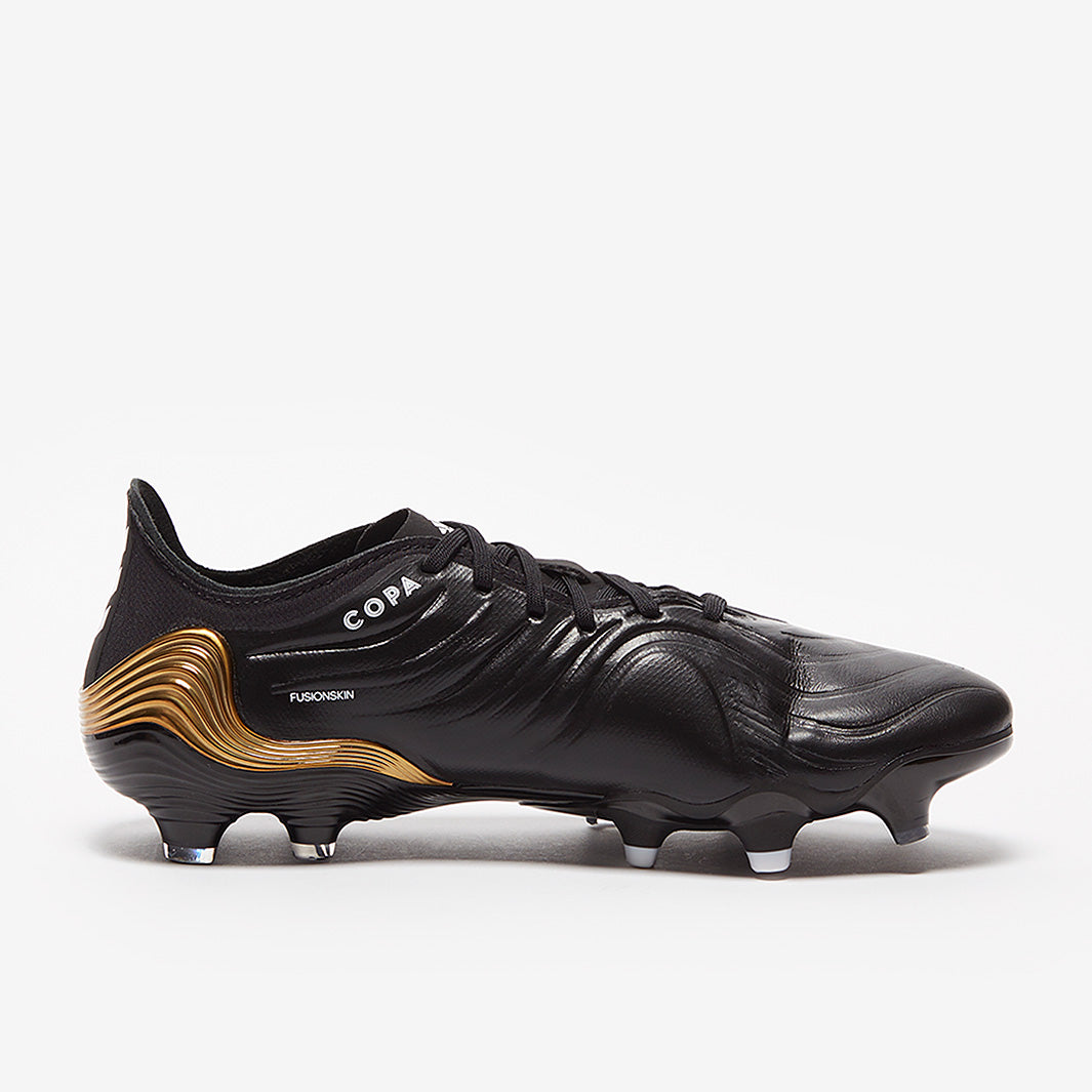 adidas Copa Sense .1 FG - Core Black/White/Gold Metallic - Firm