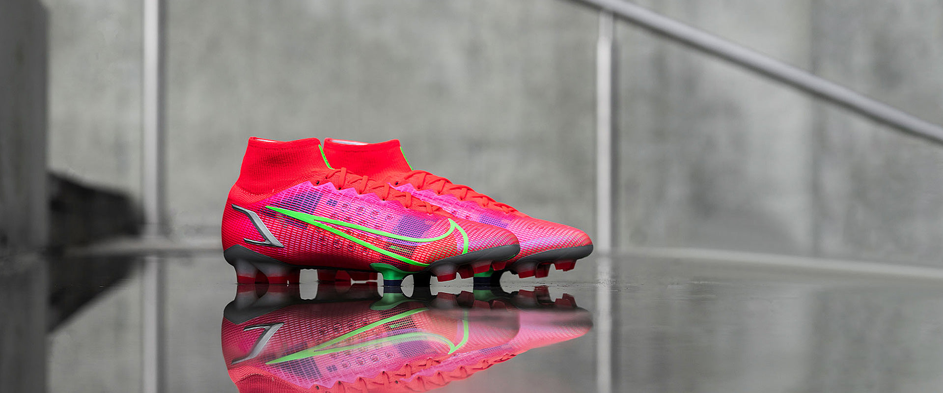 Nike Mercurial Superfly VIII Elite FG - Bright Crimson/Metallic