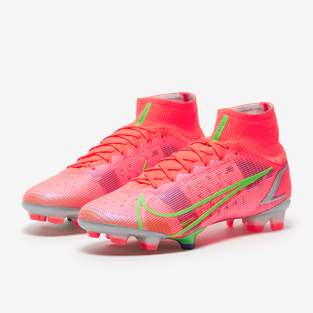 Nike Mercurial Superfly VIII Elite FG - Bright Crimson/Metallic