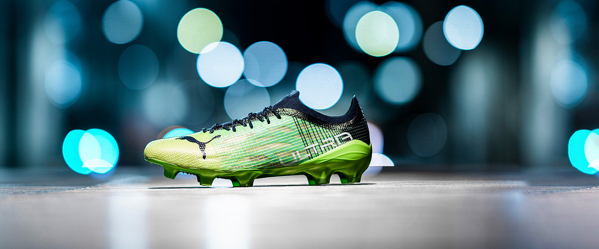 Puma Ultra 1.3 FG/AG - Green Glare/Elektro Aqua/Spellbound - Mens