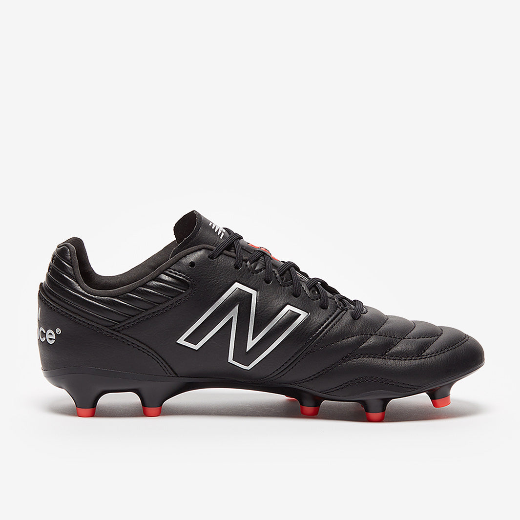 New Balance 442 V2 Pro FG - Black/Silver - Mens Boots