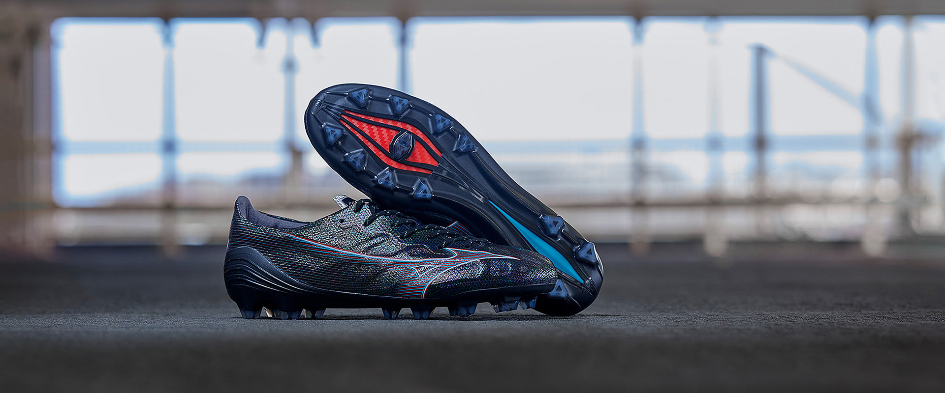 Mizuno Alpha Made In Japan FG - Black/Ignition Red - Mens Boots