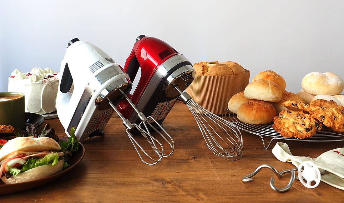 キッチンエイド 9段階変速ハンドミキサー(キャンディアップル