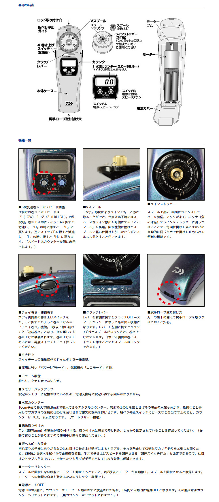 ワカサギ/ワカサギ釣り/リール/○クリスティア ワカサギ CR PT