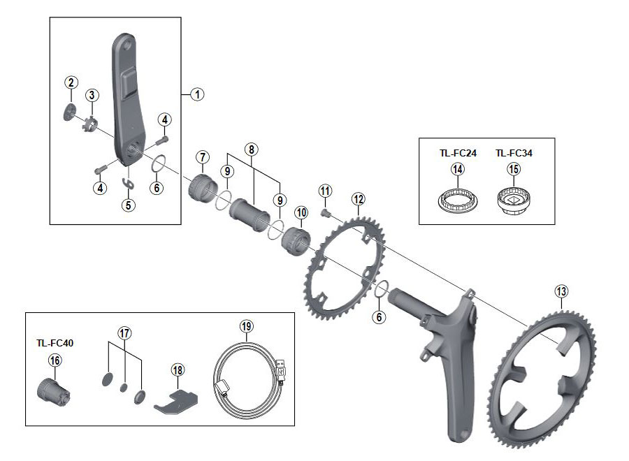 SHIMANO（シマノ）FC-R9100-P クランクアーム パワーメーター内蔵