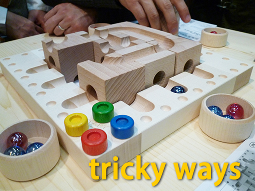 木のおもちゃ カルテット / cuboro トリッキーウェイ｜スイス