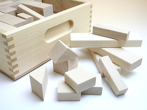 木のおもちゃ カルテット / フレーベル積木 小｜デュシマ社 正規品
