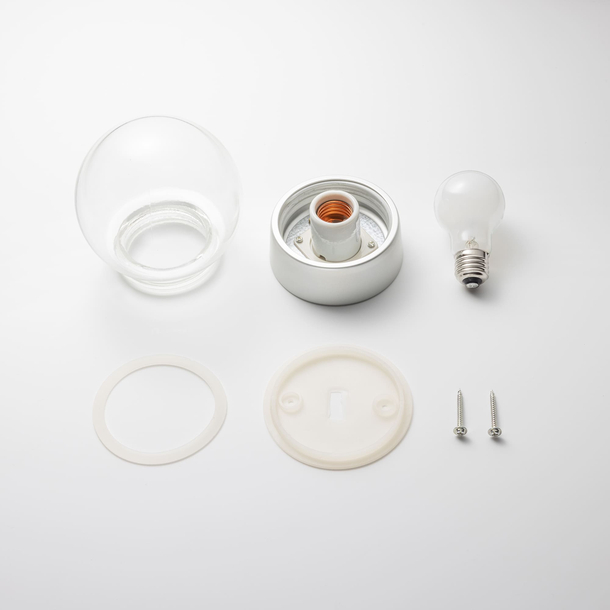 ボールライト クリア×シルバー（小） | LT-BR012-13-G141 | 直付